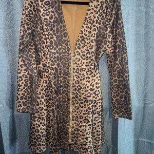 Leopard Print Women's Blazer